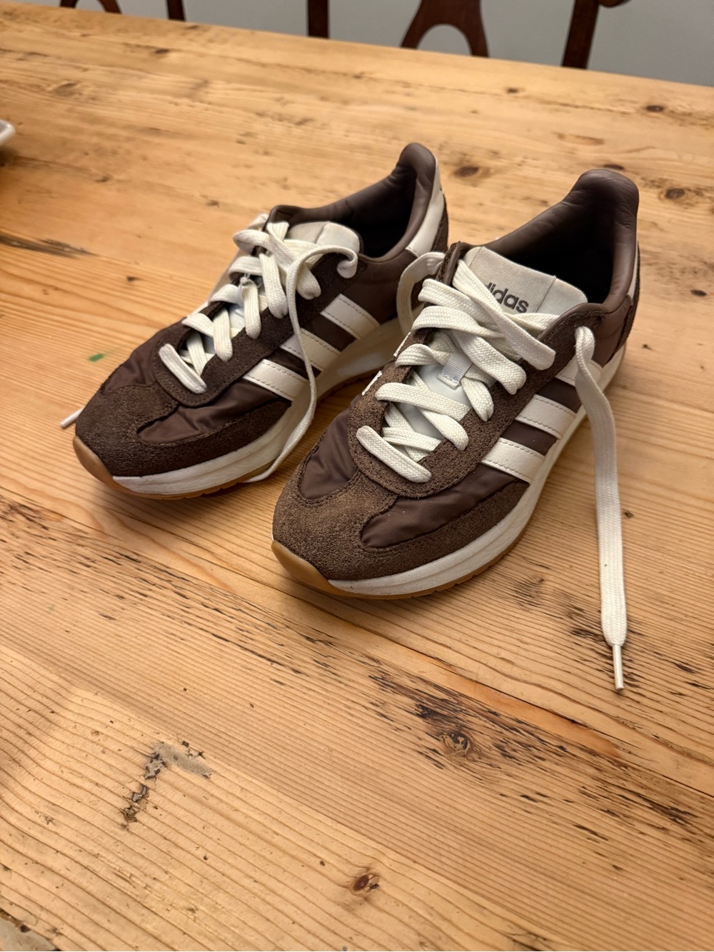 adidas Brown Retro Runner Sneakers - Women's
